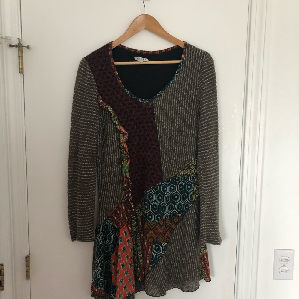 Adore boutique knit Printed dress / tunic